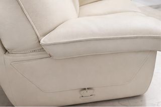 Sofá Roche Bobois Cuero Beige 2 Plazas