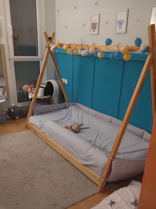 Cama infantil Montessori madera