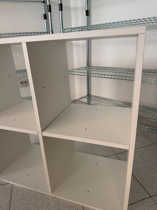 Estantería modular blanca 4 cubos