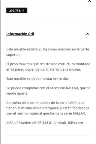 Estantería modular blanca 4 cubos