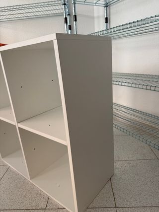 Estantería modular blanca 4 cubos