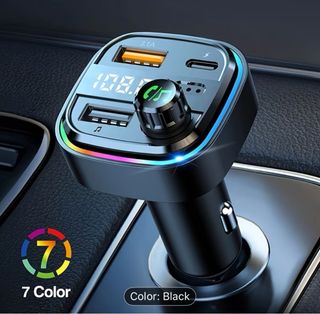 Cargador de Coche + Transmisor FM – USB/Type‑C –