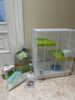 Jaula Hamster con Accesorios