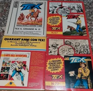 fumetti Tutto Tex n. 60- 66 - 68 - 69