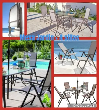 Conjunto Mesa y Sillas Jardín