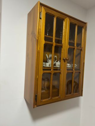 Mueble salón madera maciza rústico