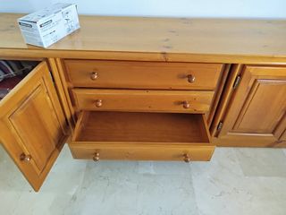 Mueble salón madera maciza rústico