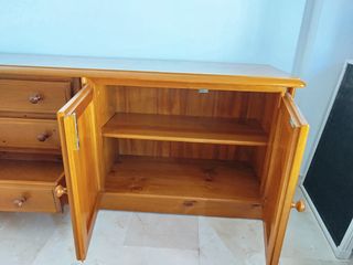 Mueble salón madera maciza rústico