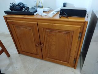 Mueble salón madera maciza rústico