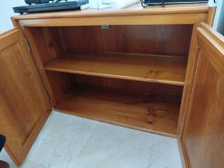 Mueble salón madera maciza rústico