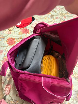 Bolso de viaje Adidas rosa/morado