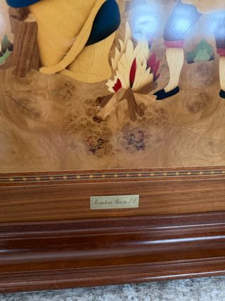 Cuadro de marquetería de madera