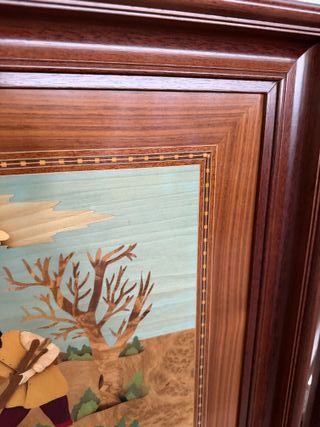 Cuadro de marquetería de madera