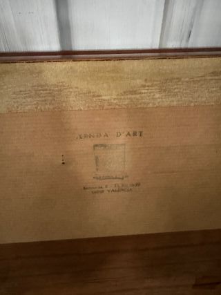 Cuadro de marquetería de madera