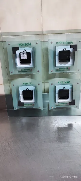 Orologio Heineken 4 fusi orari