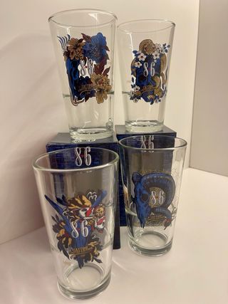 Lotto 4 Bicchieri Birra Bavaria 8.3 Tattoo Ed.