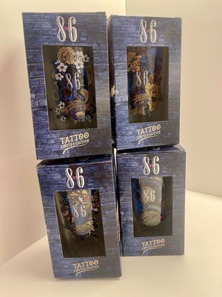 Lotto 4 Bicchieri Birra Bavaria 8.3 Tattoo Ed.