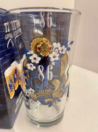 Lotto 4 Bicchieri Birra Bavaria 8.3 Tattoo Ed.