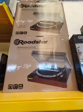 Tocadiscos Roadstar Vintage Style