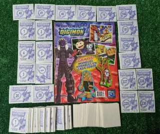 Album digimon3 navarrete con cartas y cromos