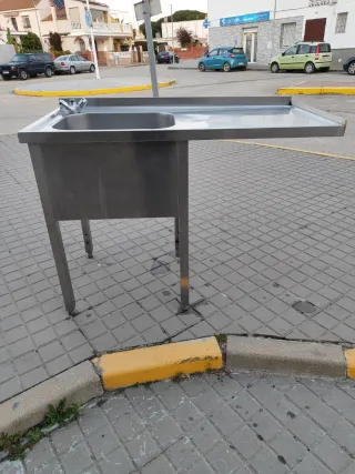 Fregadero industrial acero inoxidable