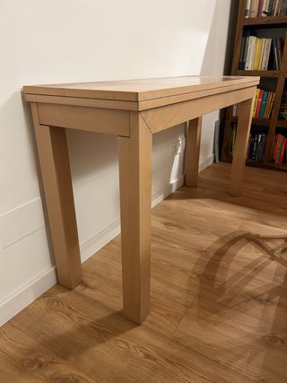 Mesa libro de madera