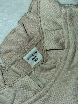 Vestido niña color Camel.