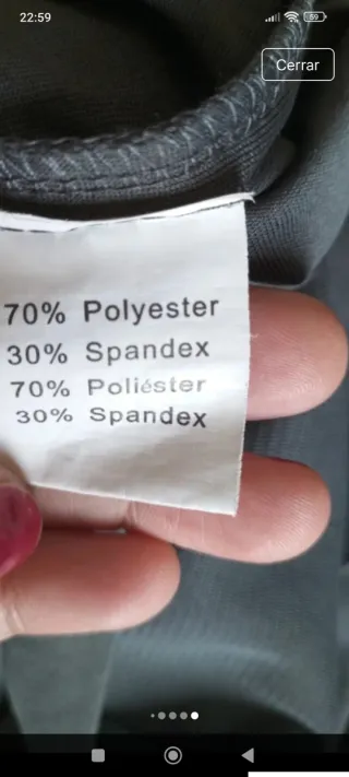 Vestido romántico texturizado Gris - Talla L