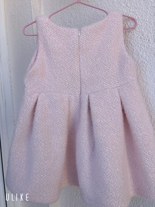 Conjunto Vestido y Chaqueta Niña Rosa