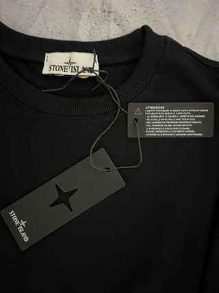 Sweatshirt Stone Island Preto Tamanho M