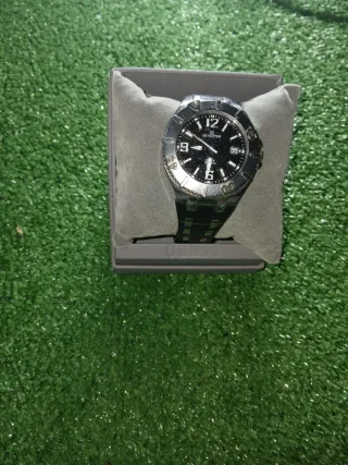 Reloj Minister Negro y Plateado