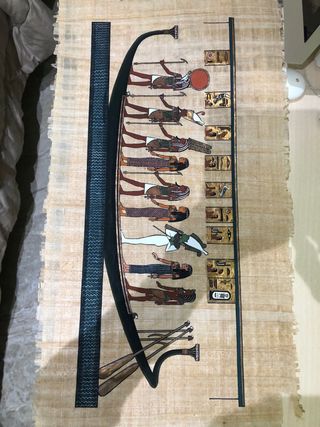 Papiro Egipcio Antiguo Barco