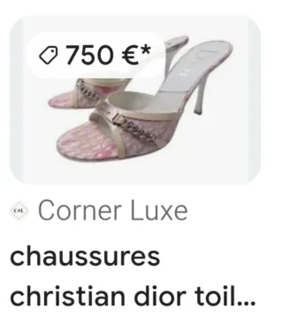 Sandalias Dior rosas y blancas