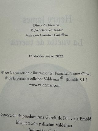 La vuelta de tuerca henry james valdemar