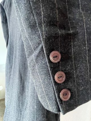 Traje Don Algodón Lana Virgen Gris