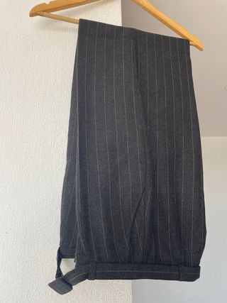 Traje Don Algodón Lana Virgen Gris