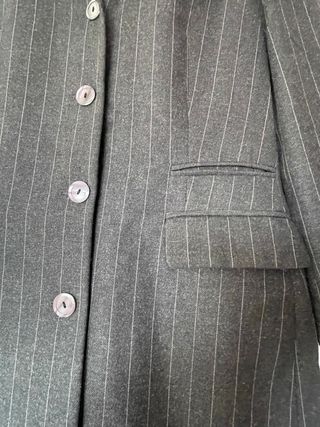 Traje Don Algodón Lana Virgen Gris