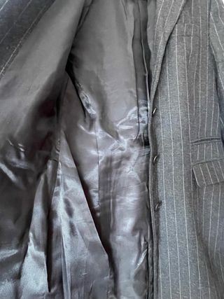 Traje Don Algodón Lana Virgen Gris