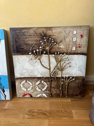 Cuadro Decorativo 40x40cm Flores