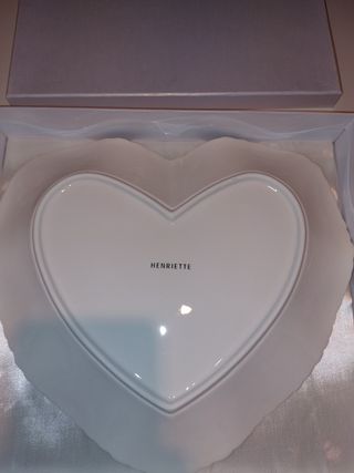 Piatto a forma di cuore Henriette