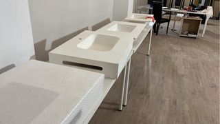 Pilas de baño de resina