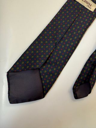 Corbata vintage azul Goldoni Roma