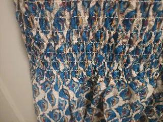 Vestido pompom nido de abeja