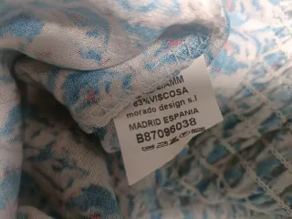 Vestido pompom nido de abeja