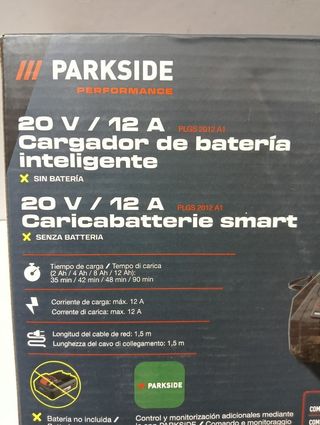 Cargador inteligente Parkside X20V Team