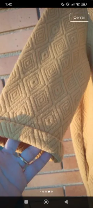 Jersey  talla 38 manga 3/4 cuello amplio