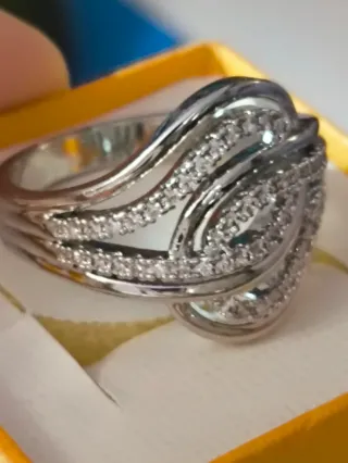 Anillo Acero Rodiado Hipoalergénico