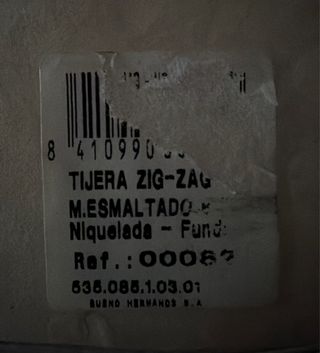 Tijeras Zigzag Tres Claveles