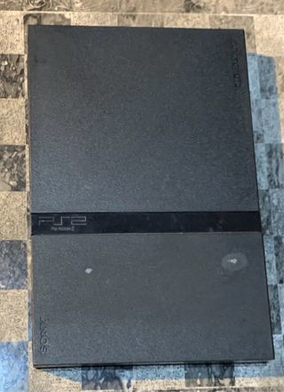 PS2 Slim + 2 mandos + 2 Memory Card