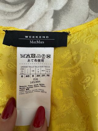 Abito Max Mara Giallo Taglia 40